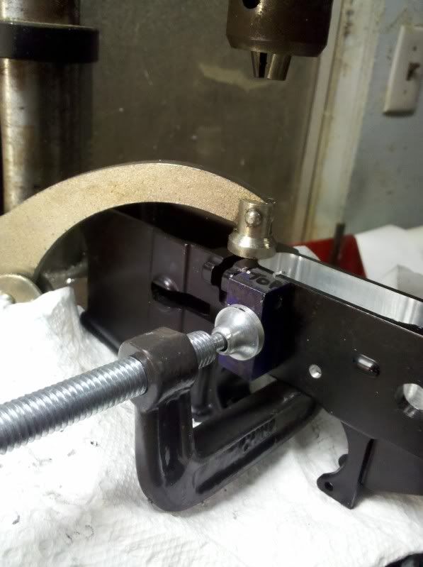 Drilling an 80's AR bolt catch roll pin hole aka what I did Sunday night